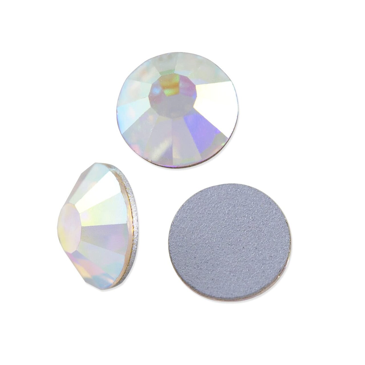 Preciosa Crystal AB VIVA12 Flat Back Rhinestone 3mm (SS12) (Package of 50)